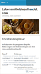 Mobile Screenshot of lebensmitteleinzelhandel.wordpress.com