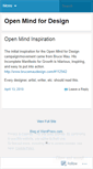 Mobile Screenshot of openmindfordesign.wordpress.com