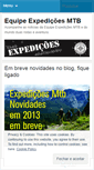 Mobile Screenshot of expedicoesmtb.wordpress.com