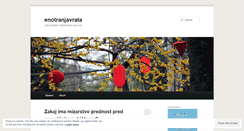 Desktop Screenshot of enotranjavrata.wordpress.com