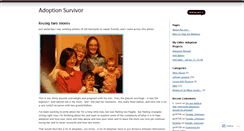 Desktop Screenshot of adoptionsurvivor.wordpress.com
