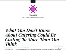 Tablet Screenshot of food258.wordpress.com