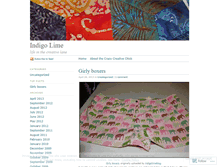 Tablet Screenshot of indigolime.wordpress.com