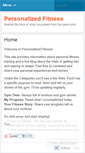 Mobile Screenshot of personalizedfitness.wordpress.com