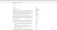 Desktop Screenshot of cassielosesweight.wordpress.com