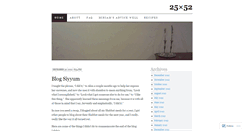Desktop Screenshot of 25x52.wordpress.com