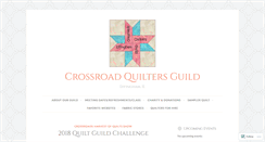 Desktop Screenshot of crossroadquilters.wordpress.com