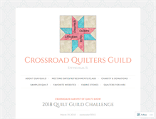 Tablet Screenshot of crossroadquilters.wordpress.com