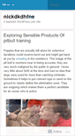 Mobile Screenshot of nickdkdhfne.wordpress.com