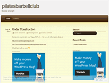 Tablet Screenshot of pilatesbarbellclub.wordpress.com