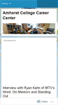 Mobile Screenshot of amherstcareercenter.wordpress.com