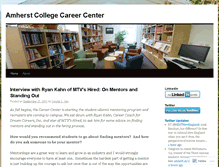 Tablet Screenshot of amherstcareercenter.wordpress.com