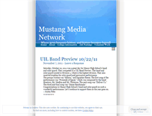 Tablet Screenshot of mustangmedianetwork.wordpress.com