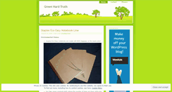 Desktop Screenshot of greenhardtruth.wordpress.com