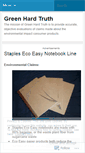 Mobile Screenshot of greenhardtruth.wordpress.com