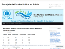 Tablet Screenshot of embajadaeeuuenbolivia.wordpress.com