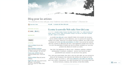 Desktop Screenshot of blogartistes.wordpress.com