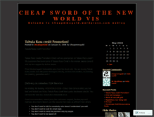 Tablet Screenshot of cheapmmogold.wordpress.com