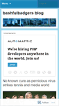 Mobile Screenshot of bashfulbadgersblog.wordpress.bashfulbadgersblog.wordpress.com