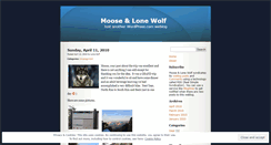 Desktop Screenshot of mooselonewolf.wordpress.com