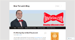 Desktop Screenshot of bowtielaw.wordpress.com