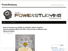 Tablet Screenshot of powerstudying.wordpress.com