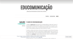 Desktop Screenshot of educomunicacao.wordpress.com