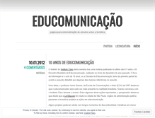 Tablet Screenshot of educomunicacao.wordpress.com