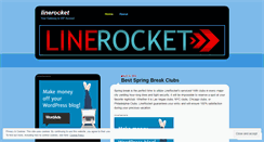 Desktop Screenshot of linerocket.wordpress.com