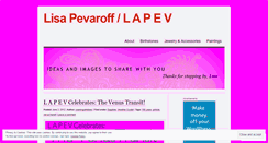 Desktop Screenshot of lisapevaroff.wordpress.com