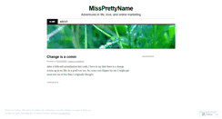 Desktop Screenshot of missprettyname.wordpress.com