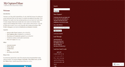 Desktop Screenshot of capturedmuse.wordpress.com