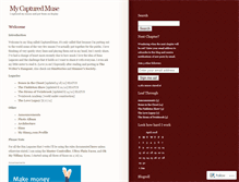 Tablet Screenshot of capturedmuse.wordpress.com