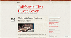 Desktop Screenshot of californiakingduvetcover.wordpress.com