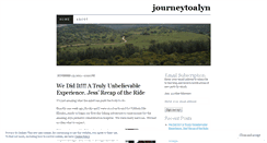 Desktop Screenshot of journeytoalyn.wordpress.com