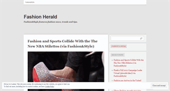 Desktop Screenshot of heraldfashion.wordpress.com