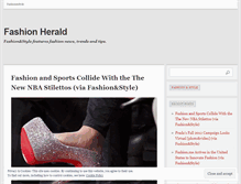 Tablet Screenshot of heraldfashion.wordpress.com