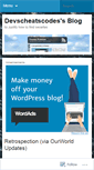 Mobile Screenshot of devscheatscodes.wordpress.com