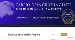 Desktop Screenshot of carpiodelacruzlawoffice.wordpress.com