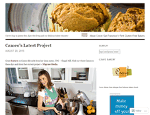 Tablet Screenshot of cravebakery.wordpress.com