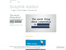 Tablet Screenshot of graphikaddict.wordpress.com