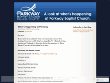 Tablet Screenshot of parkwaycollege.wordpress.com