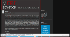 Desktop Screenshot of eriathletics.wordpress.com