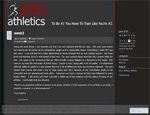 Tablet Screenshot of eriathletics.wordpress.com