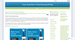 Desktop Screenshot of canoetradeshow.wordpress.com