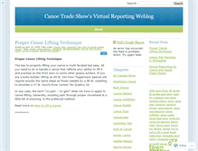 Tablet Screenshot of canoetradeshow.wordpress.com