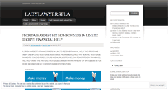 Desktop Screenshot of ladylawyersfla.wordpress.com