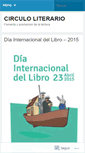 Mobile Screenshot of circuloliterario.wordpress.com
