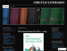 Tablet Screenshot of circuloliterario.wordpress.com