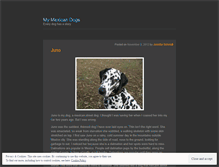 Tablet Screenshot of mymexicandogs.wordpress.com